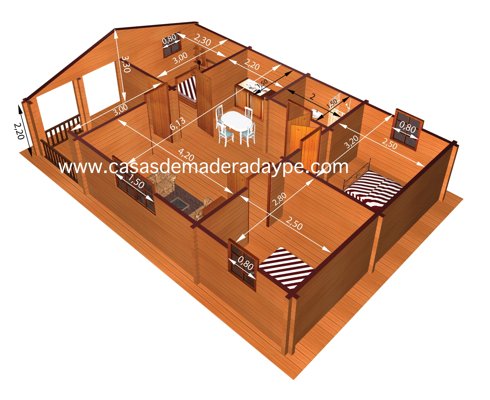 Casas de Madera modelo Bolaños Casas de Madera modelo Bolaños