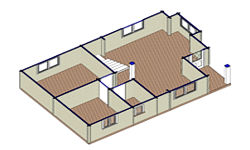 Exteriores Casas de Madera Bolaños (en exposición)