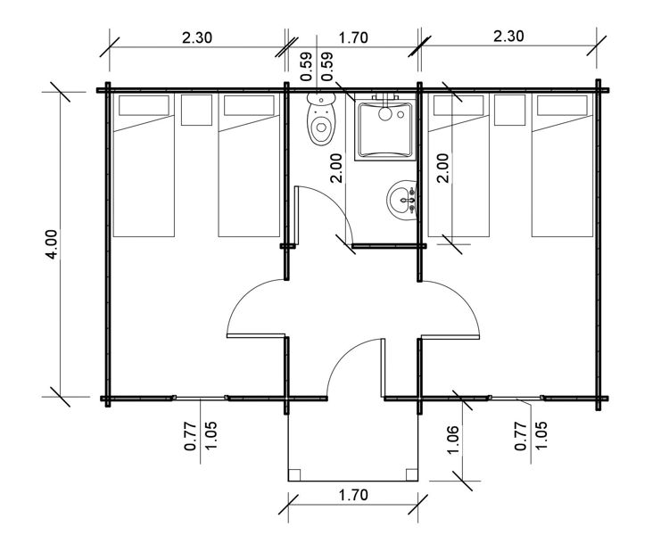Plano 1 Casa de Madera Cádiz