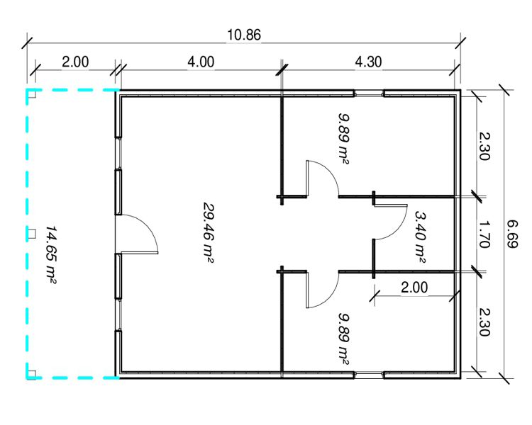 Plano 2 Casa de Madera Cádiz
