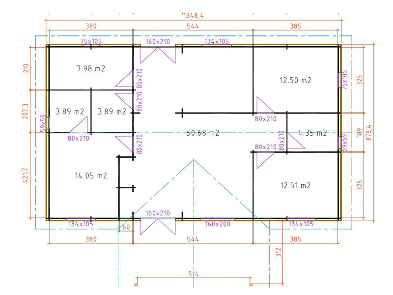 Plano 1 Casa de Madera Finlandia