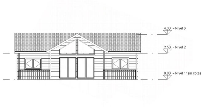 Plano 2 Casa de Madera Francia II