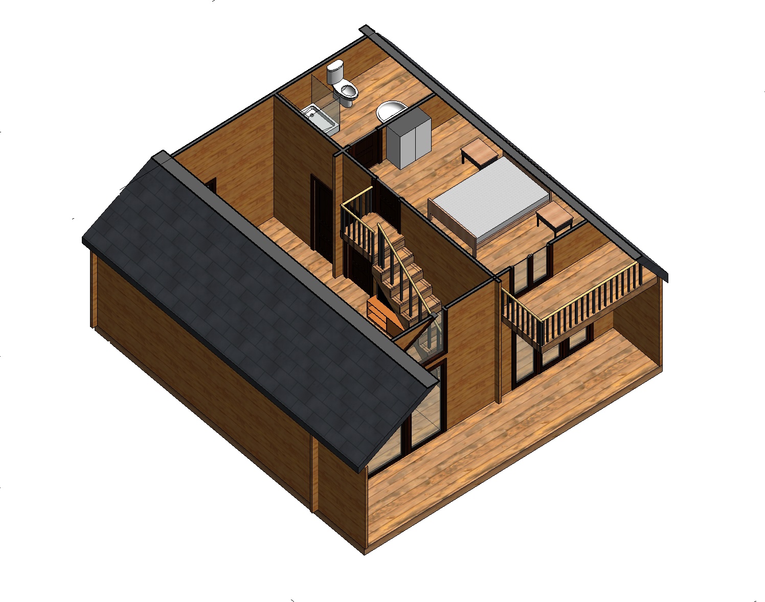 Plano 3 Casa de Madera Gala