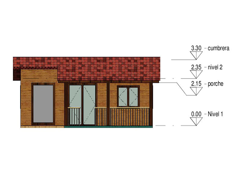 Plano 4 Casa de Madera Heidi