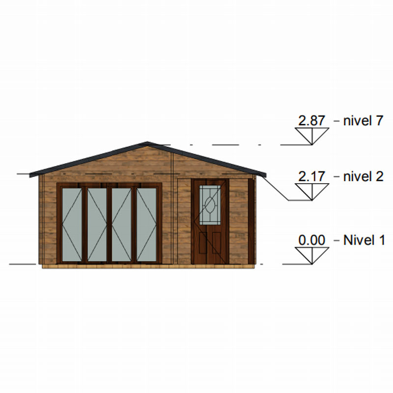 Plano 1 Casa de Madera Irene