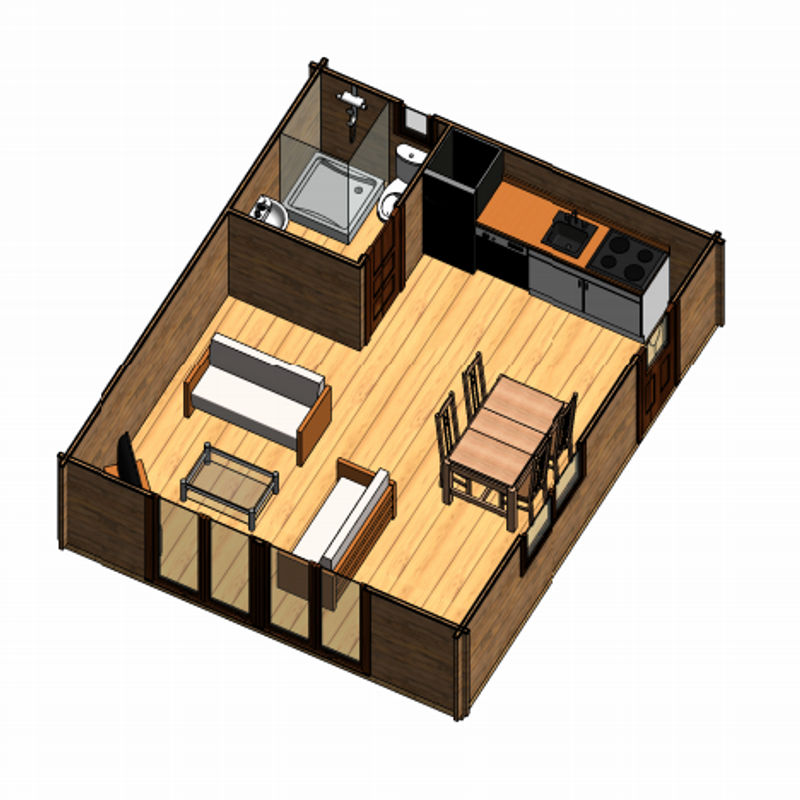 Plano 5 Casa de Madera Irene