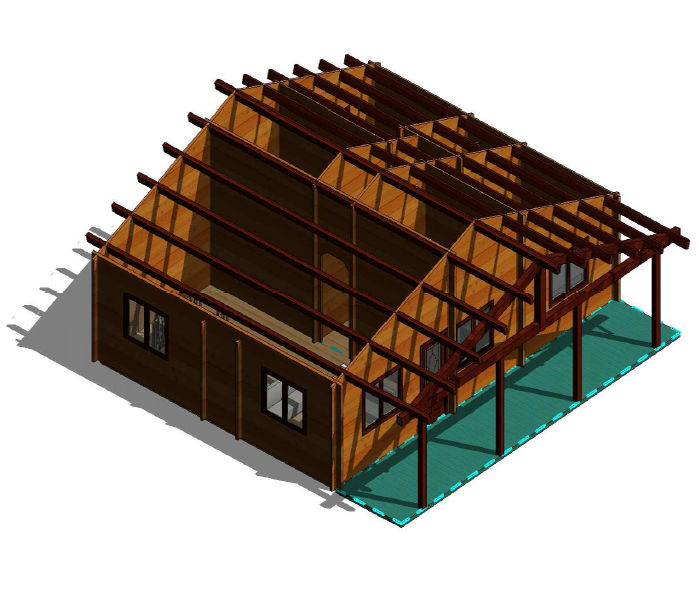 Plano 5 Casa de Madera Kristy