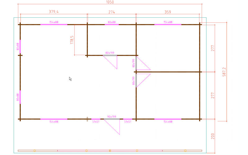 Plano 1 Casa de Madera Kristy I