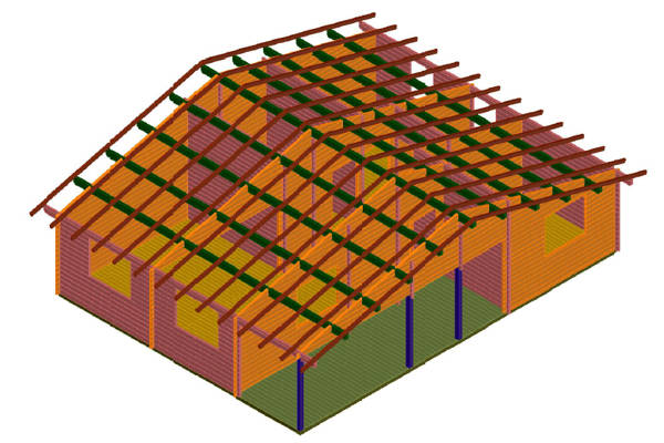 Plano 1 Casa de Madera Kristy II