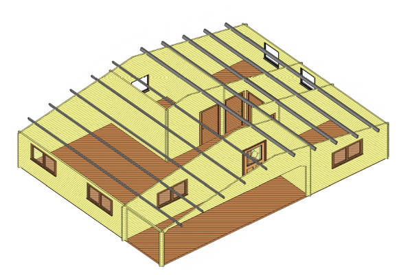 Plano 2 Casa de Madera Kristy II
