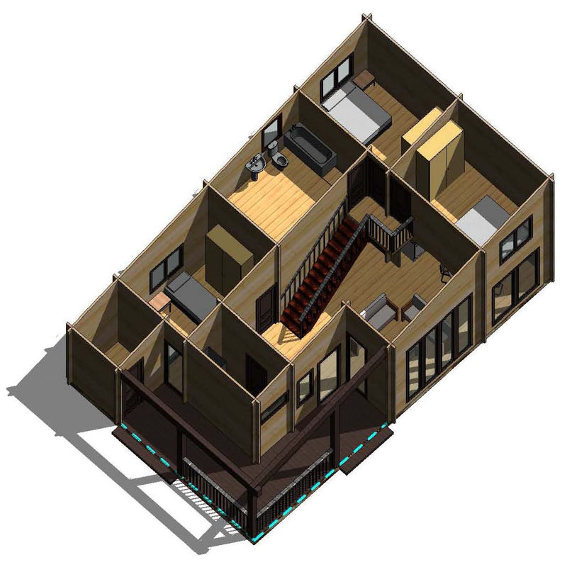 Plano 4 Casa de Madera Londres