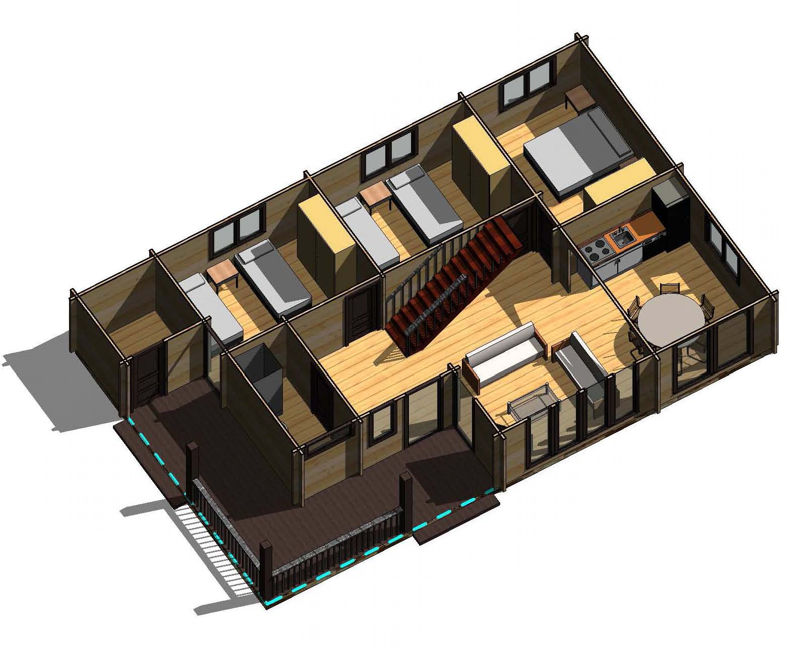 Plano 5 Casa de Madera Londres