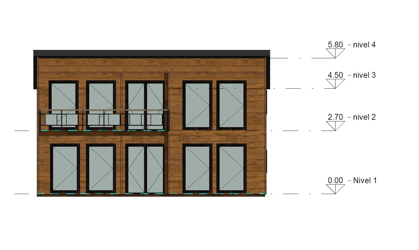 Plano 1 Casa de Madera Progreso