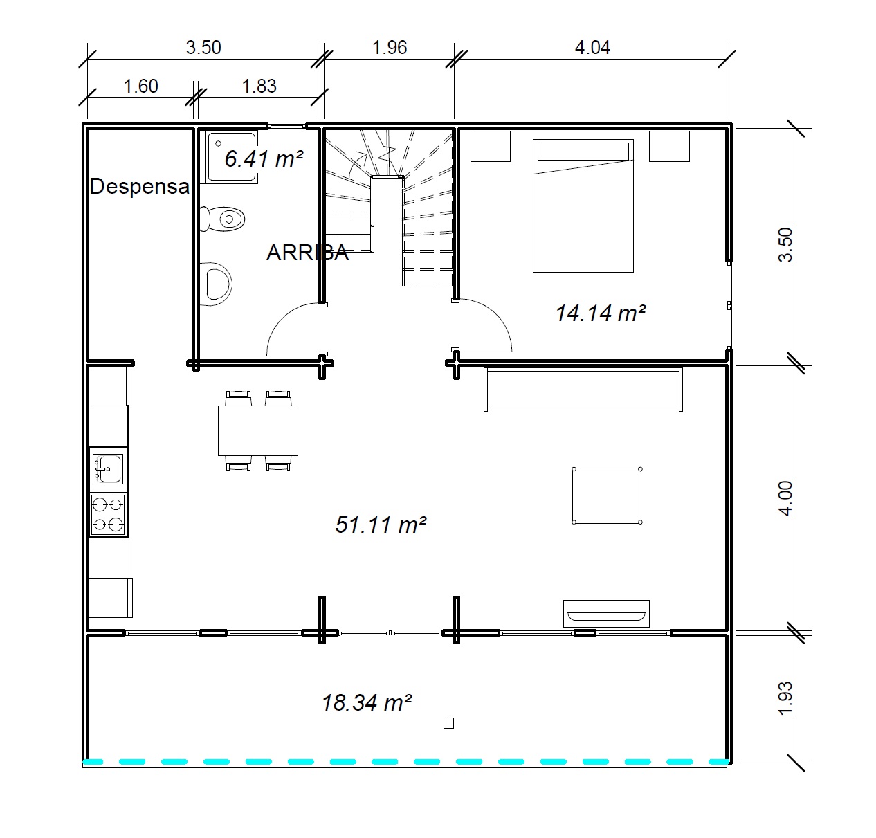 Plano 2 Casa de Madera Progreso