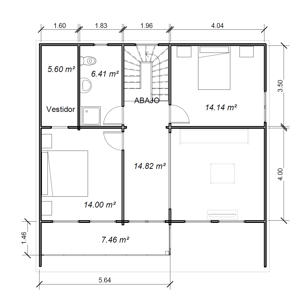 Plano 3 Casa de Madera Progreso