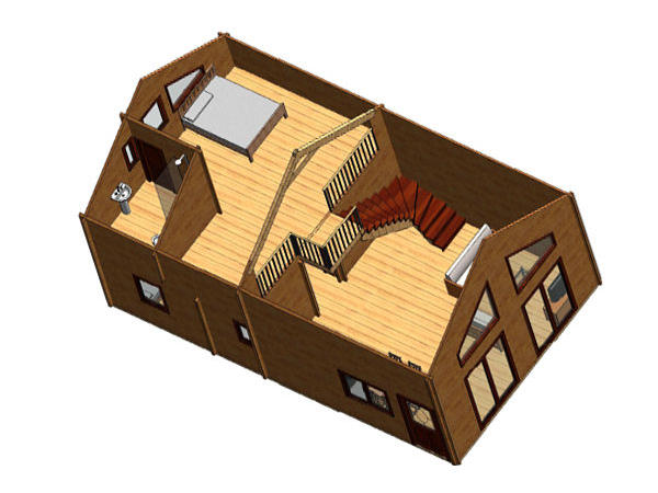 Plano 4 Casa de Madera Quijote
