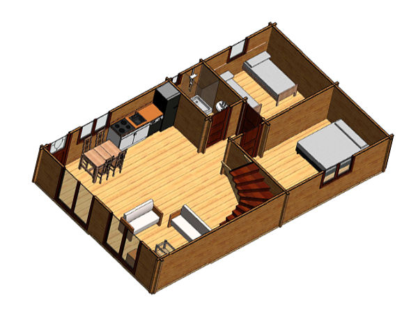 Plano 5 Casa de Madera Quijote