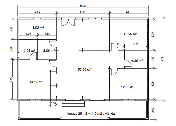 Plano 1 Casa de Madera Salamanca