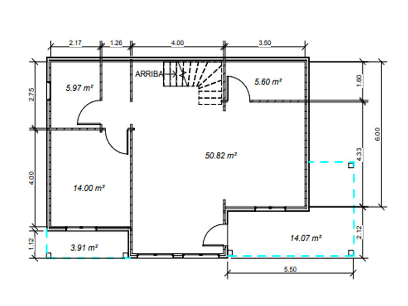 Plano 1 Casa de Madera Sergio