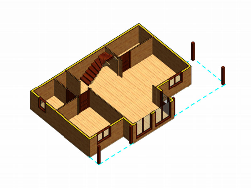Plano 4 Casa de Madera Sergio
