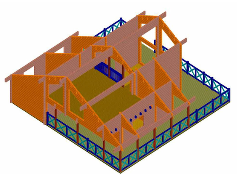 Plano 2 Casa de Madera Sofía
