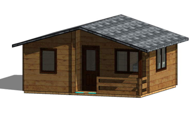 Plano 4 Casa de Madera Sunny