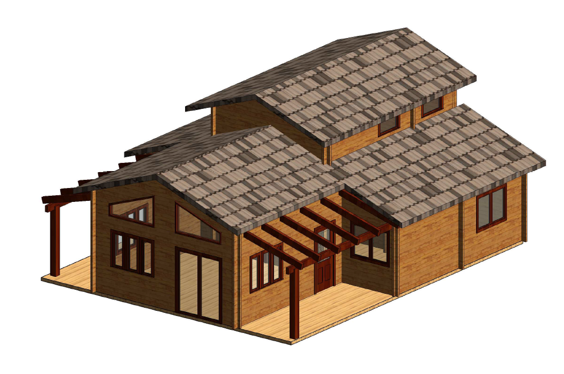Plano 6 Casa de Madera Tropical