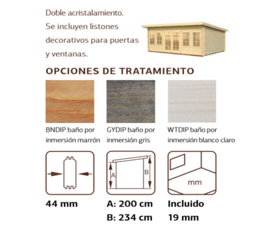 Detalles Casetas Lisa