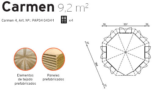 Detalles Casetas Carmen 4 Ventanas
